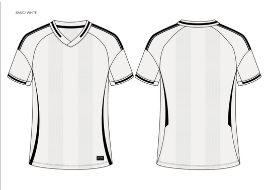 Maillot Basic Blanc LaCasa, face et dos